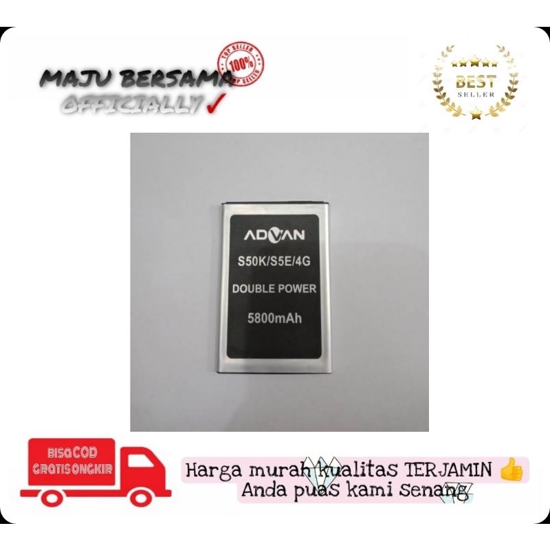 MB - Batre Battery batere baterai advan S50k / S5E 4G original 100% baterai Advan Baterai Advan orig