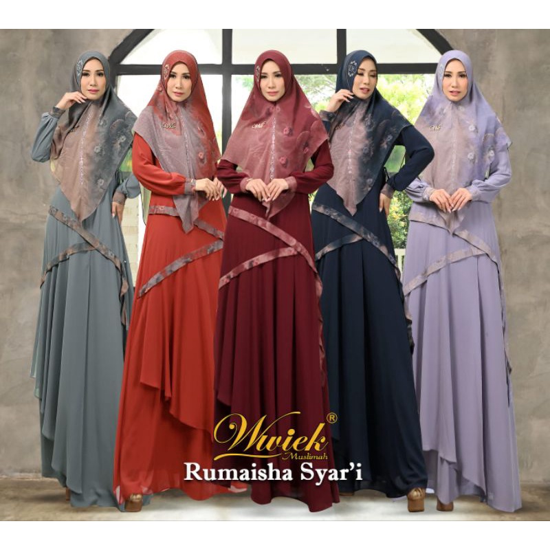 RUMAISHA Fadhella syari by wiwik muslimah terbaru ready