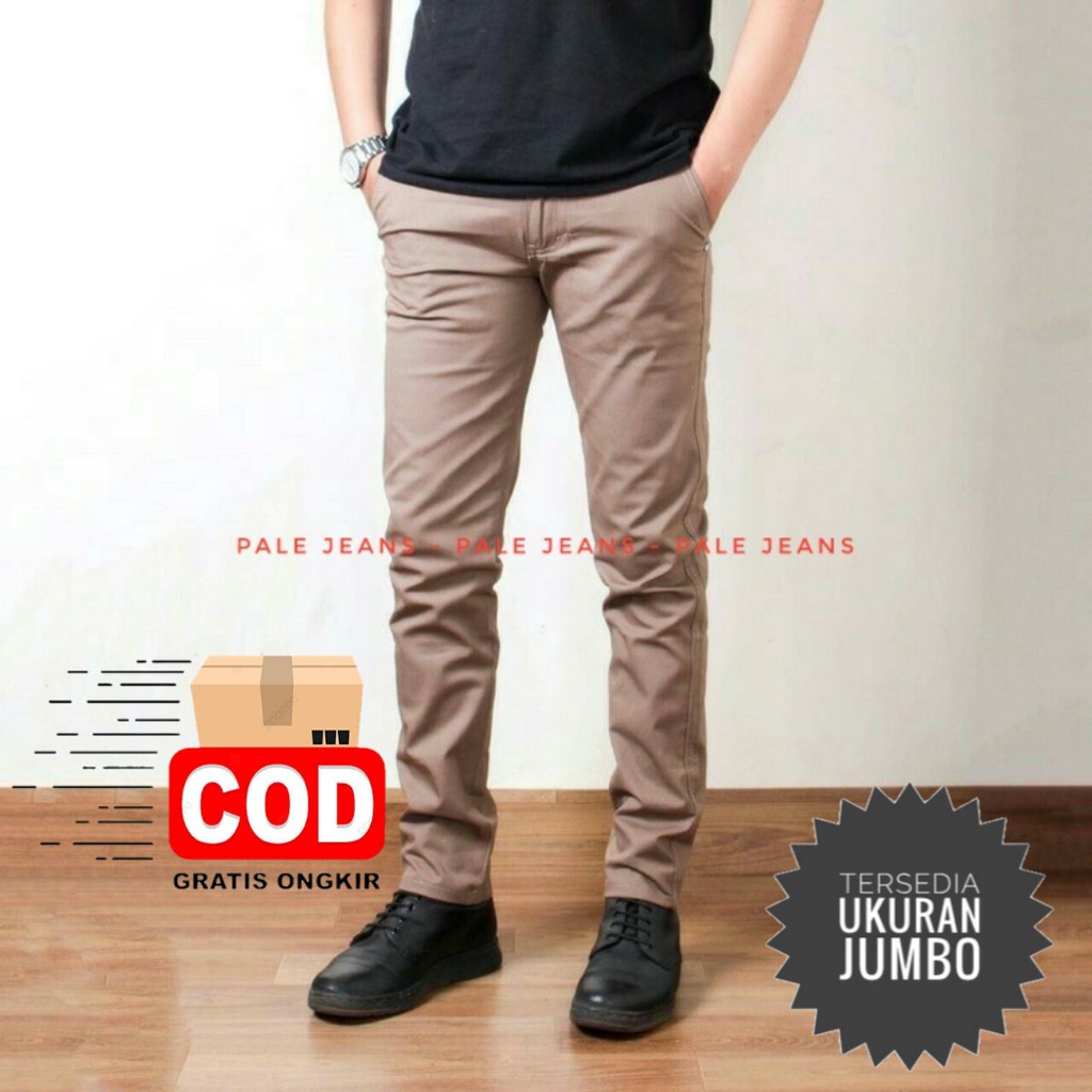 PaleJeans Celana Panjang Chino Pria Original.