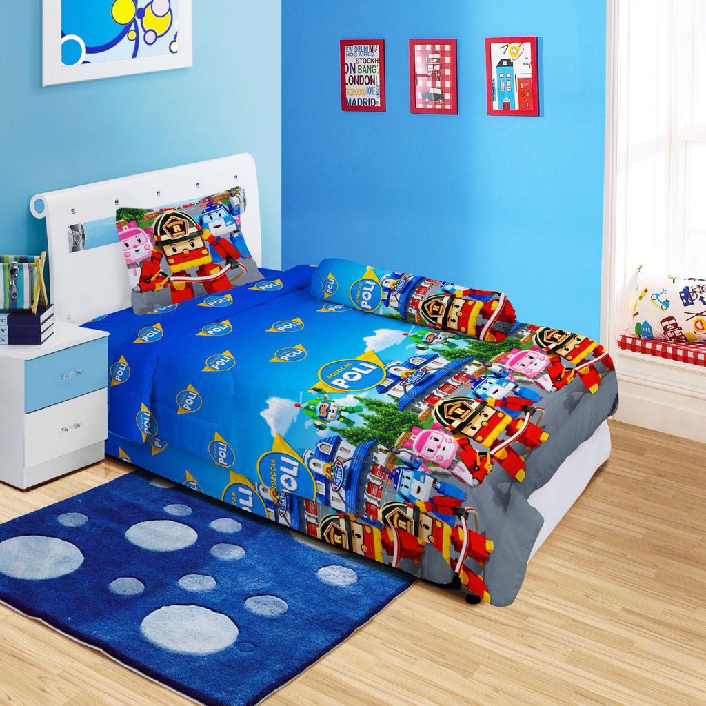 WW Bed Cover Lady Rose 120 ROBOCAR POLI 120x200 SINGLE SIZE NO 3 bedcover ladyrose internal group