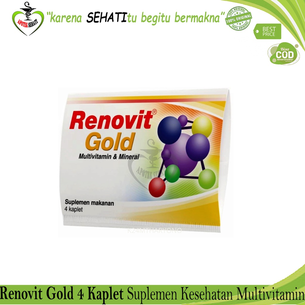 RENOVIT GOLD ISI 4'S VITAMIN USIA TUA DAYA TAHAN TUBUH