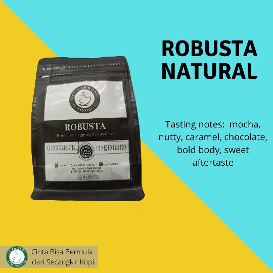 

Kopi Robusta Temanggung Natural Proses Kemasan 100 grm