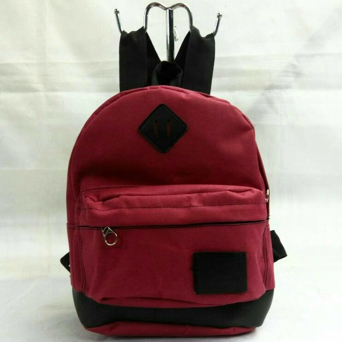 bag / backpack / ransel mini model jansport maroon hitam