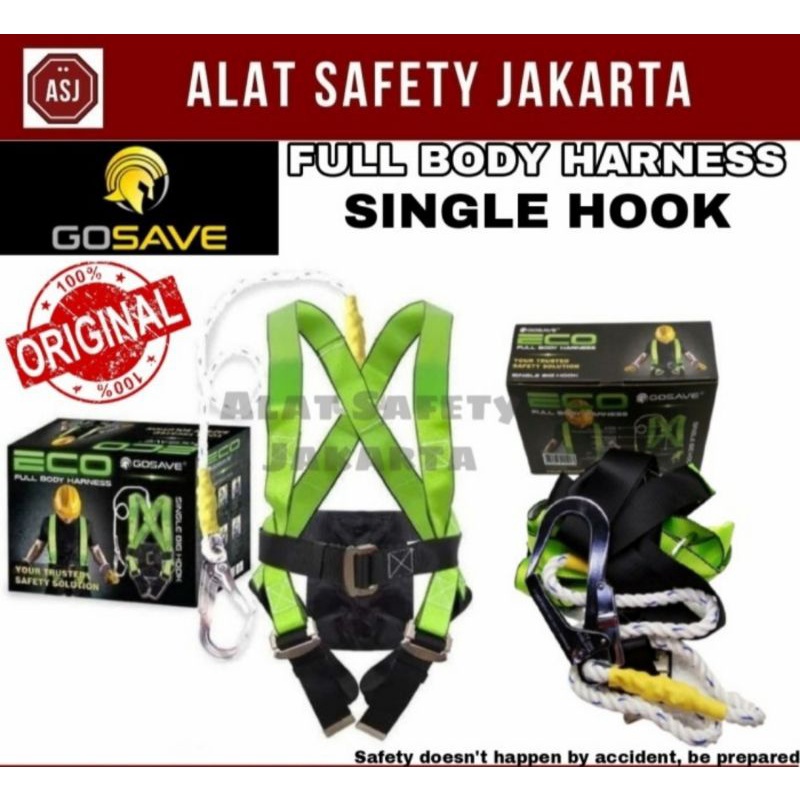 Full Body Harness Eco Single Hook/ Body Harness Gosave