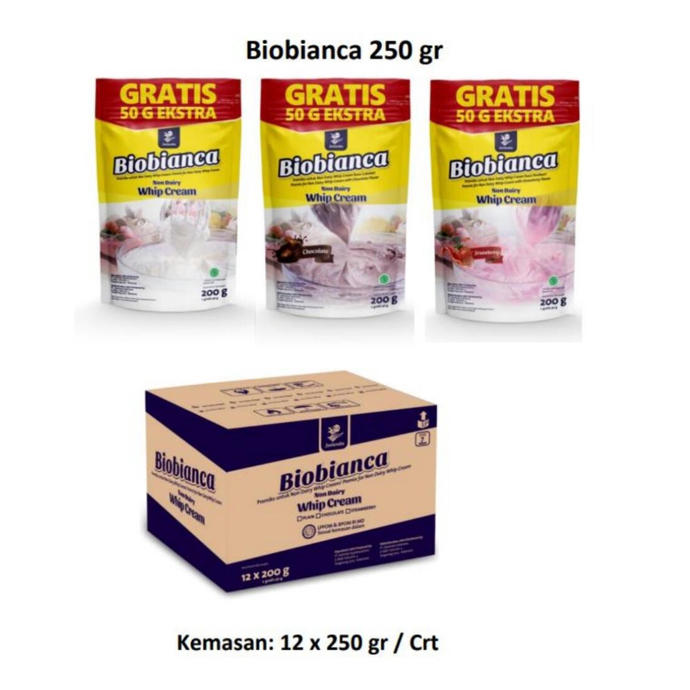 Zeelandia Bio bianca 200gr / Tepung campuran whipcream