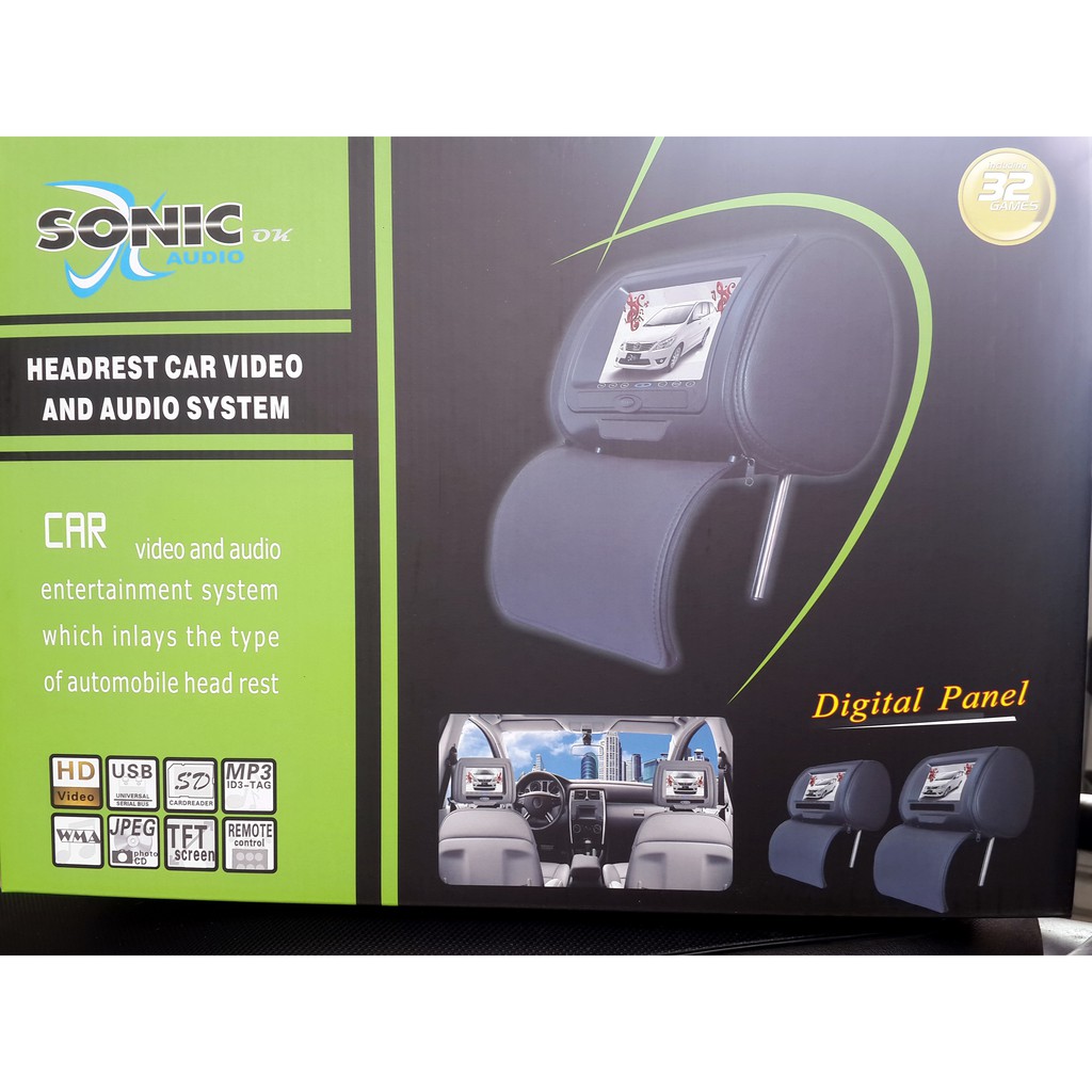 DVD+DVD HEADREST TV, GAME, USB