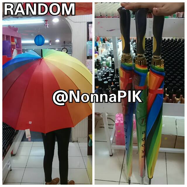 Payung Panjang Umbrella anti Hujan  merek Nagoya - Osaka