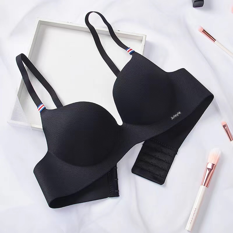 HOHO_HWANG (B-28) Sport BH Bra Push Up InStyle Senam Zumba Jogging Yoga  Olahraga Wanita Hih Quality-B-28 hitam