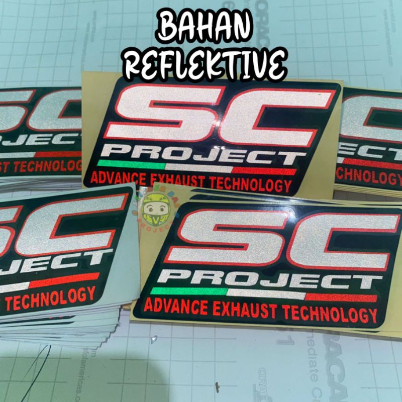 ready stock sticker SC PROJECT stiker knalpot cutting sticker 1pcs