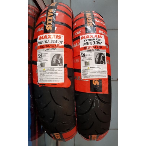 (MAXXIS) - BAN TUBELESS - BAN LUAR TUBELESS LEXI STANDART UKURAN 90/90-14 DAN 100/90-14 MAXXIS