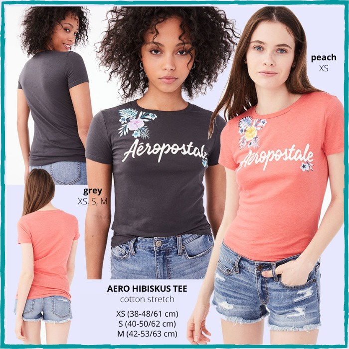 Kaos Branded Wanita - AERO HIBISKUS TEE
