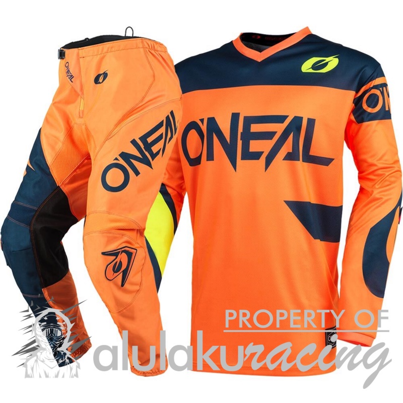 Jersey with Pants Oneal 2021 Element Racewear Orange Blue - ON003