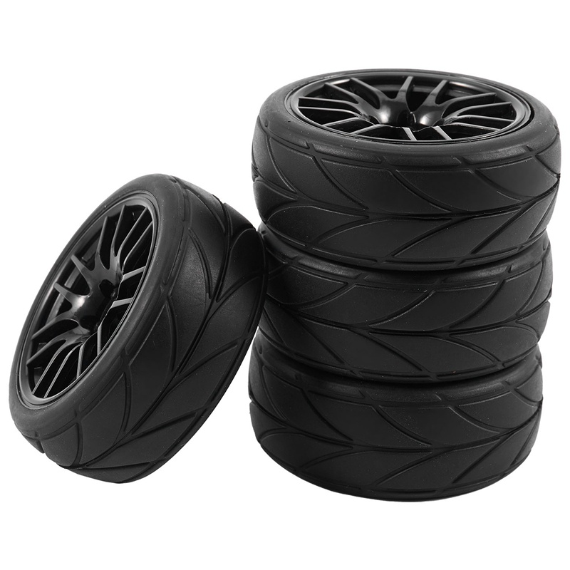 for HSP 1/10 On-Road Racing Car 701H-6017 Details about   RC Rubber Grip Tires & Wheel 4P 
