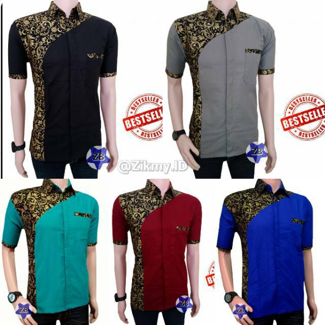 35+ Ide Kombinasi Batik Dan Kain Polos Pria