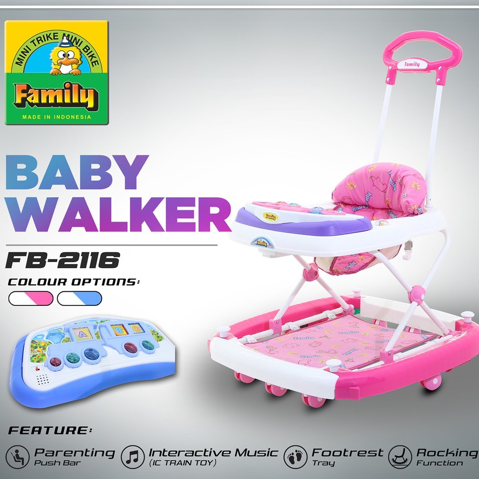 Baby Walker Apollo Alat Bantu Jalan Bayi Family 2116