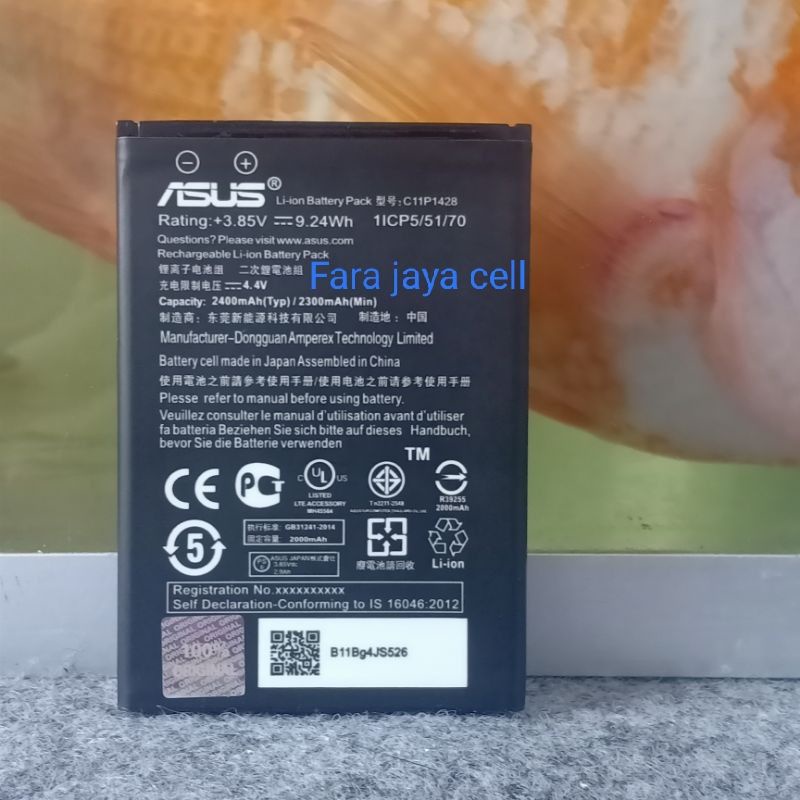 Baterai ORI Asus Zenfone 2 Laser 5 Inch Z00RD 5" Original Batre Batrai HP