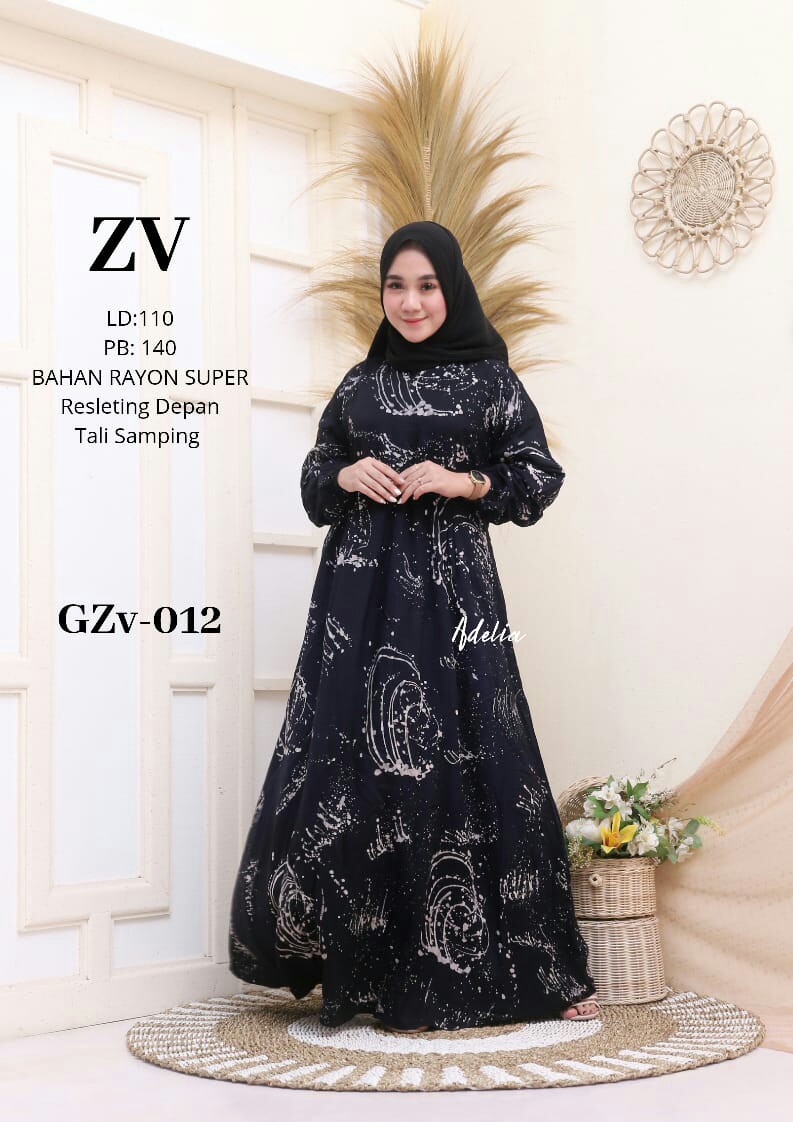 Gamis Batik Rayon Malaman 100%rayon Super
