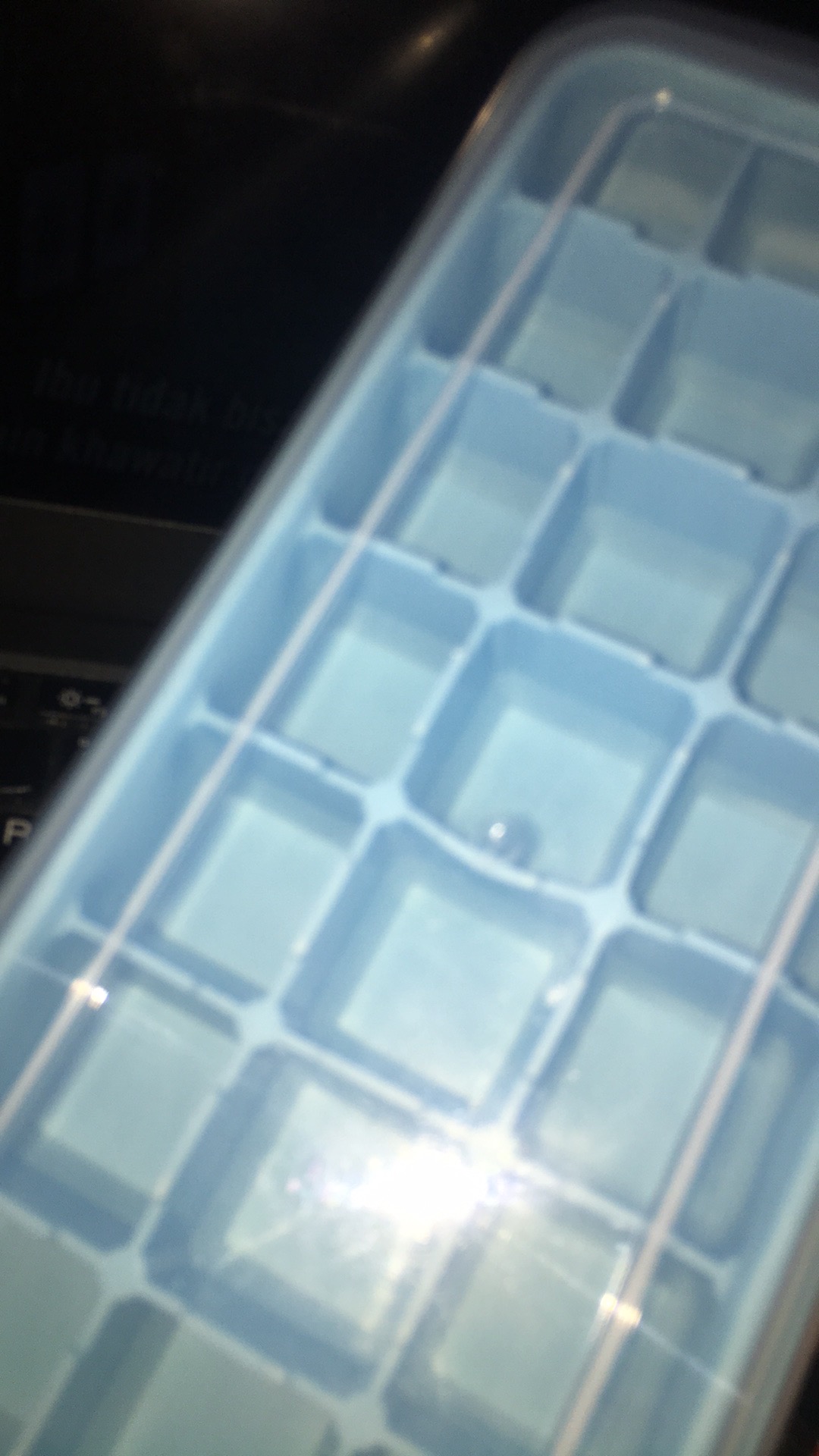 Cetakan Es Batu Silikon 36 Cube Dengan Tutup Elastis