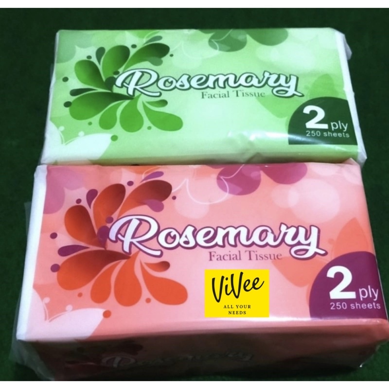 TISSUE FACIAL TESSA 250 SHEETS-ROSEMARY 250