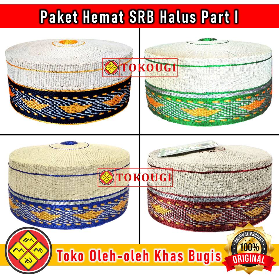 Paket Hemat Songkok Recca Batik Halus Empat Warna