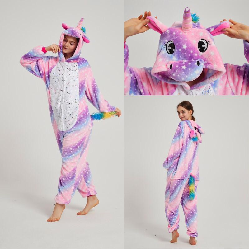 BAJU ONESIE KOSTUM UNICORN STAR BINTANG NEW KUDA PONY KIGURUMI PIYAMA ANAK PEREMPUAN IMPOR