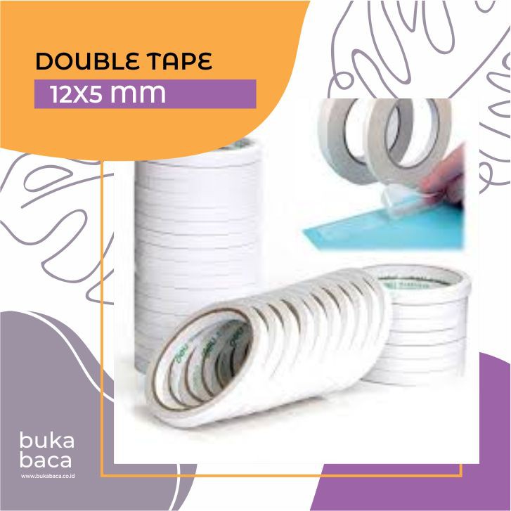 

[BUKABACA] ICHIRO DOUBLE TAPE SOLASIBOLAK BALIK 12MM x 5M KUAT DAN TAHAN LAMA TEMPEL