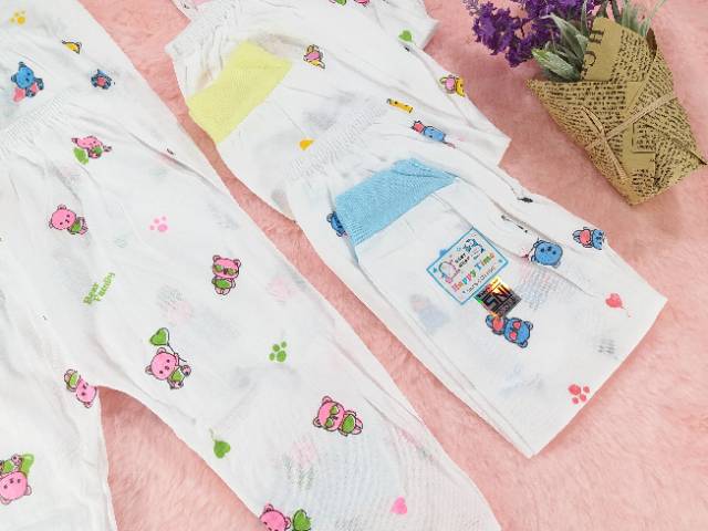 [Ss-5012] Celana Panjang Bayi 0-6bulan SNI (Paket 3pcs)