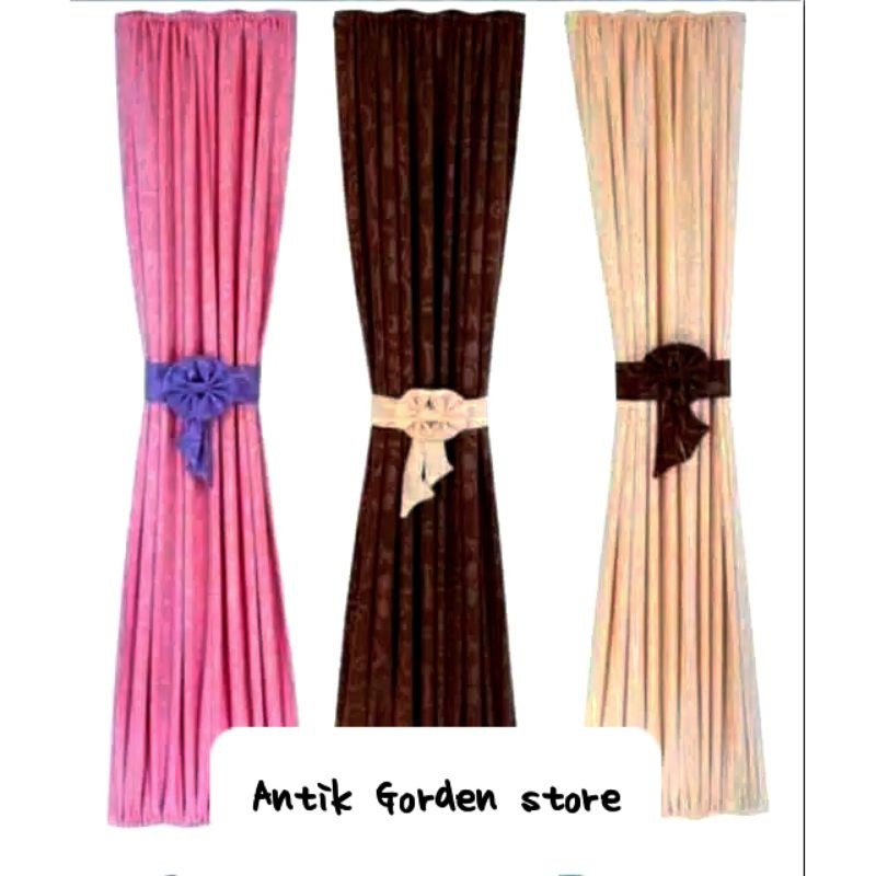 gorden pita hordeng jendela ikat minimalis