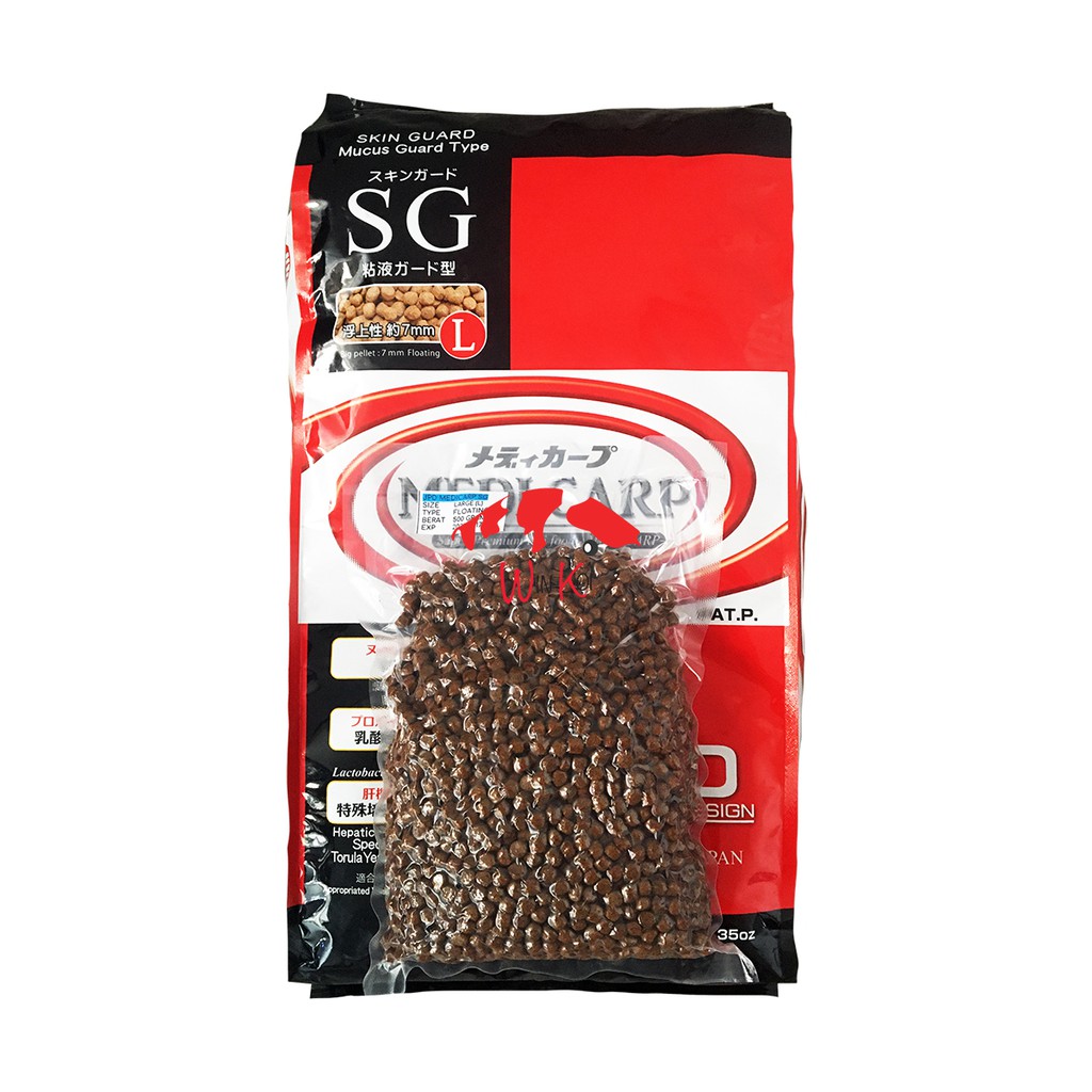 JPD MEDICARP SG Size L  | PAKAN KOI MENINGKATKAN DAYA TAHAN TUBUH KOI | 500GR