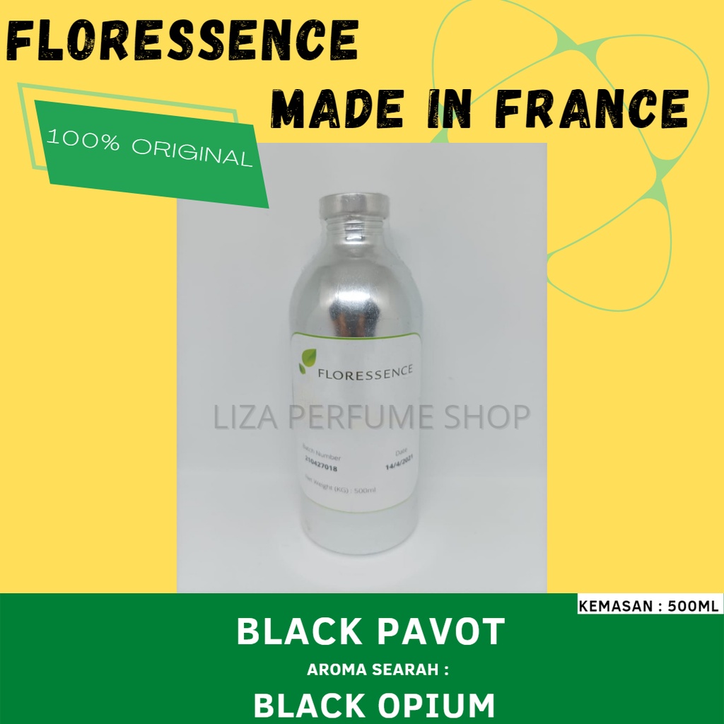 Bibit Parfum SEGEL BLACK OPIUM ( BLACK PAVOT )By FLORESSENCE / Bibit Perfum  black opium/ Bibit Parf