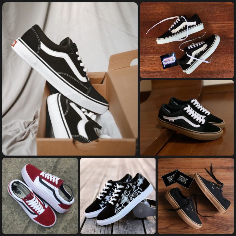 Vans-sepatu vans-sepatu putih-seneakers-sepatu pria-sepatu santai-sepatu cowok