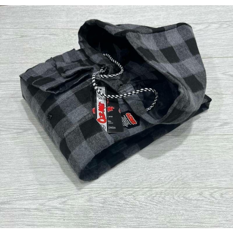 Kemeja Flannel Hoodie Pria Wanita Lengan Panjang Super Premium (PART 2)