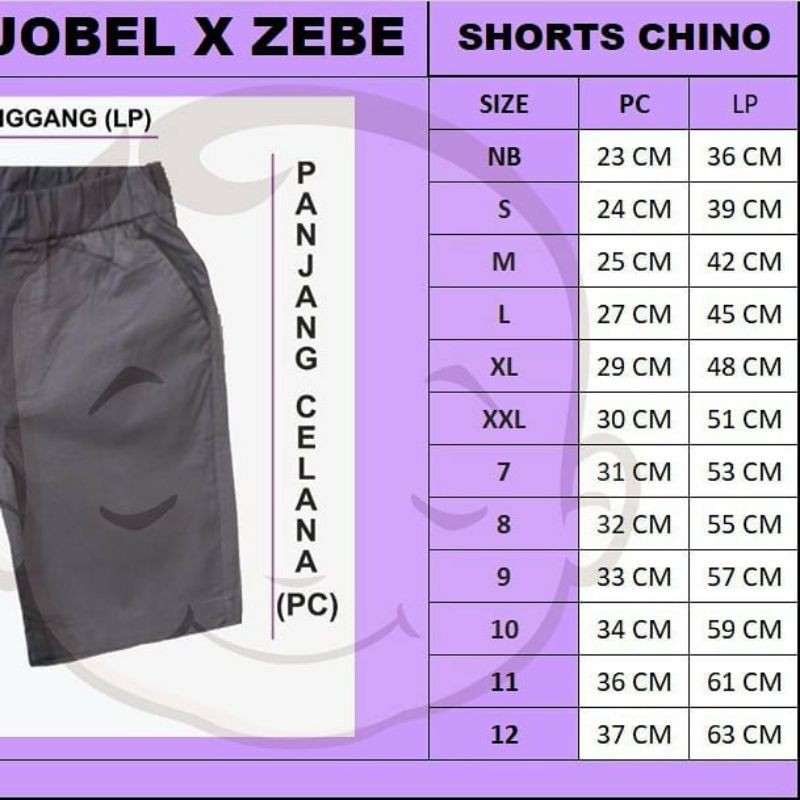 Kazel Jobel x Zebe Short Chino Unisex Edition