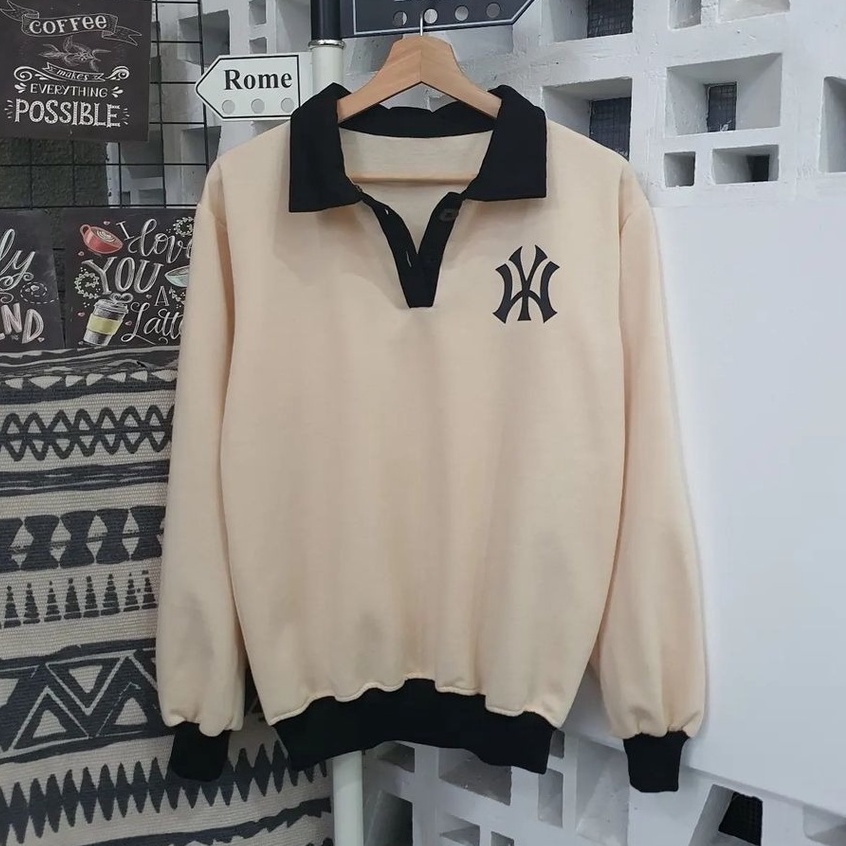 MVP - NY Collar - Sweater Wanita Kekinian