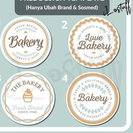 

Recomend Jasa Design Logo BAKERY + 100 pc Sticker Vinyl GLOSSY/MATTE Anti Air Cutting High Quality .,
