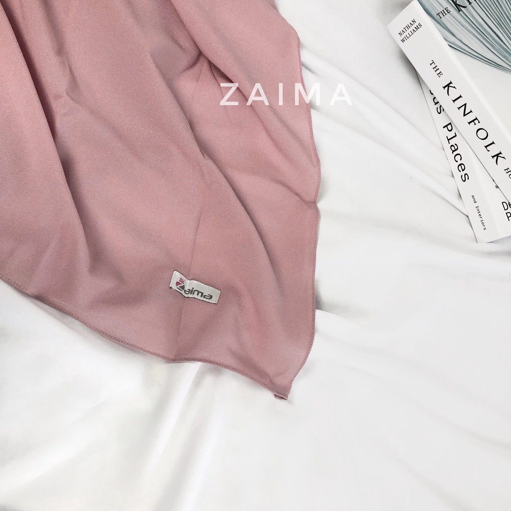 Pashmina Jumbo 220 x 120 cm Diamond Crepe Lebar Syari'i Tebal-Dusty Purple