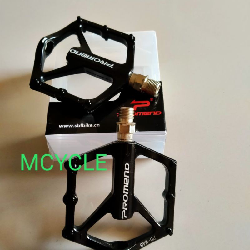 PEDAL SEPEDA ALLOY PROMEND BLACK BEARING PD-M 46