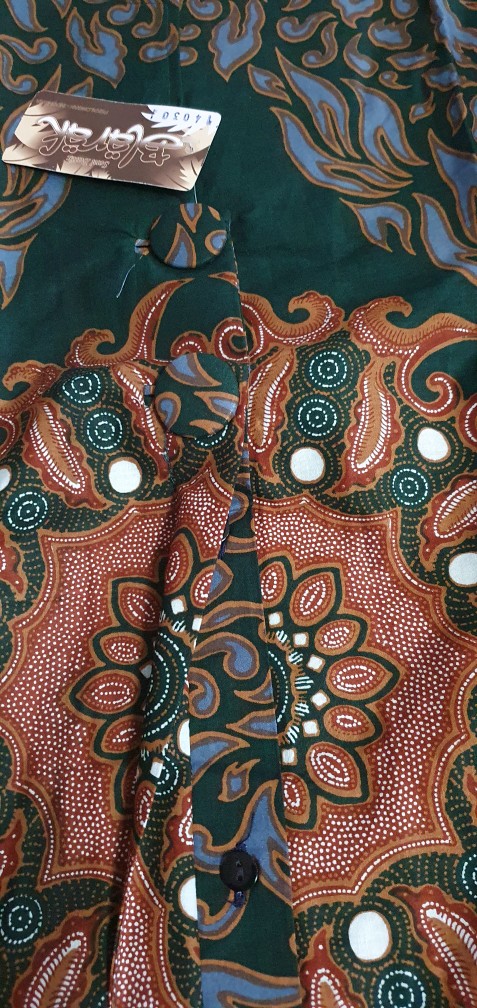 Tunik Batik Blarak Motif Hyang Waton Hijau