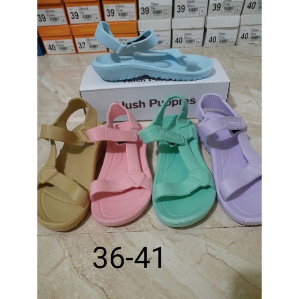 Sandal Hush Puppies Karet Ringan / Sandal hush Puppies Unisex / Hush Puppies Perempuan Laki-Laki  Si
