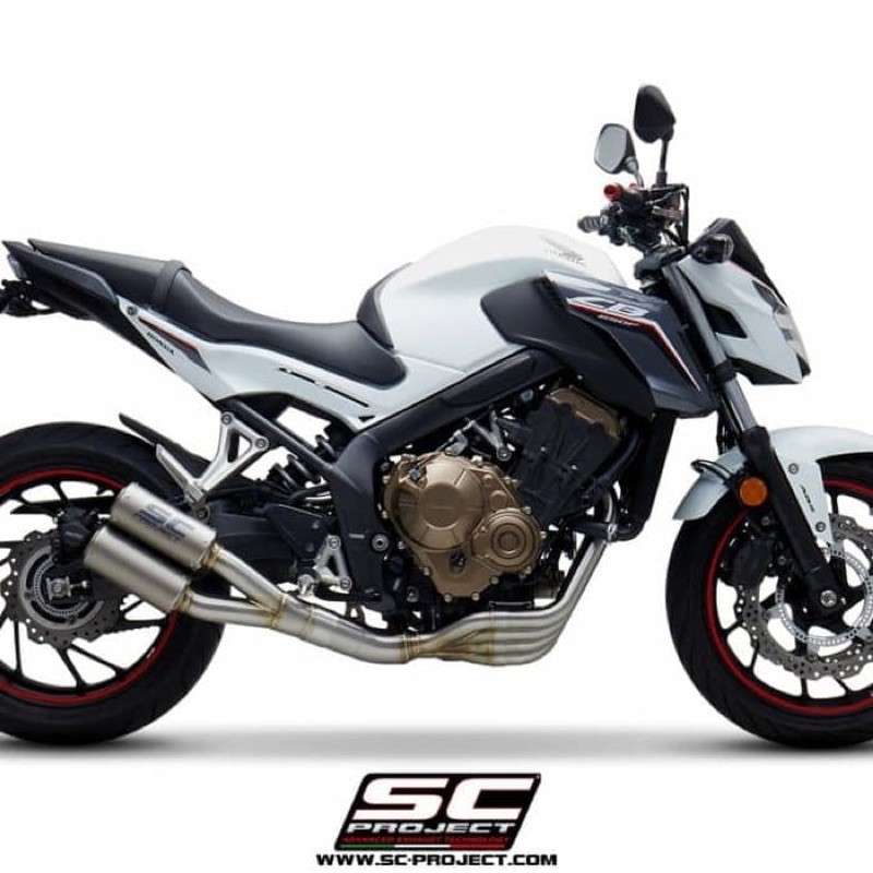Knalpot SC Project Fullsystem Honda CB650F CB650R CBR650F Titanium