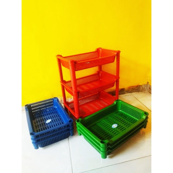 Rak ika/Rak Bumbu Mini 3 Susun/Rak Dapur Plastik Serbaguna