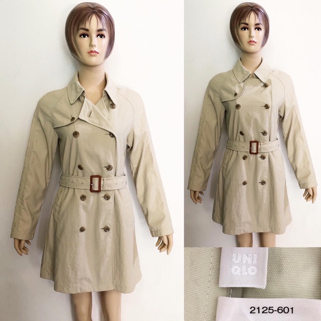 Uniqlo long trench coat / jacket blazer coat jaket