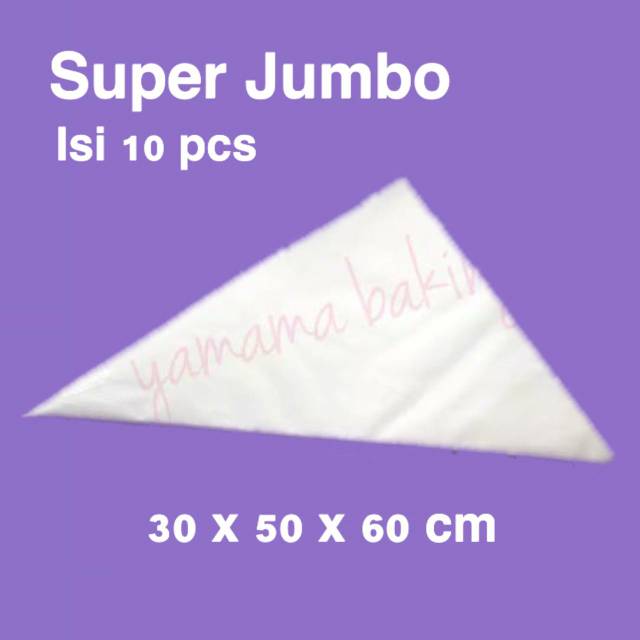 Plastik segitiga plastik segitiga jumbo plastik segitiga super jumbo pappingbag jumbo plastik cream