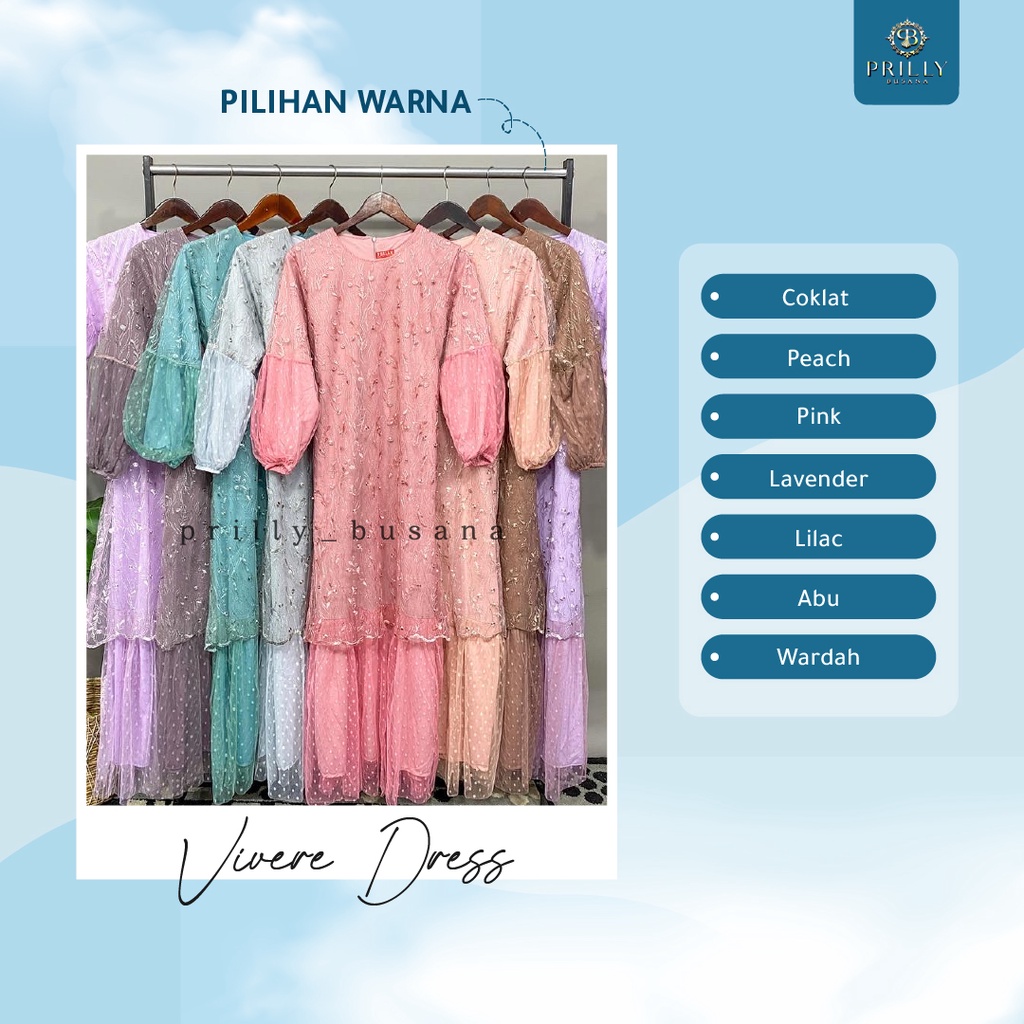 PB Prilly Busana - VIVERE GAMIS TILE MALAYSIA - MAXY DRESS PESTA  - GAMIS  PESTA - GAMIS BRUKAT