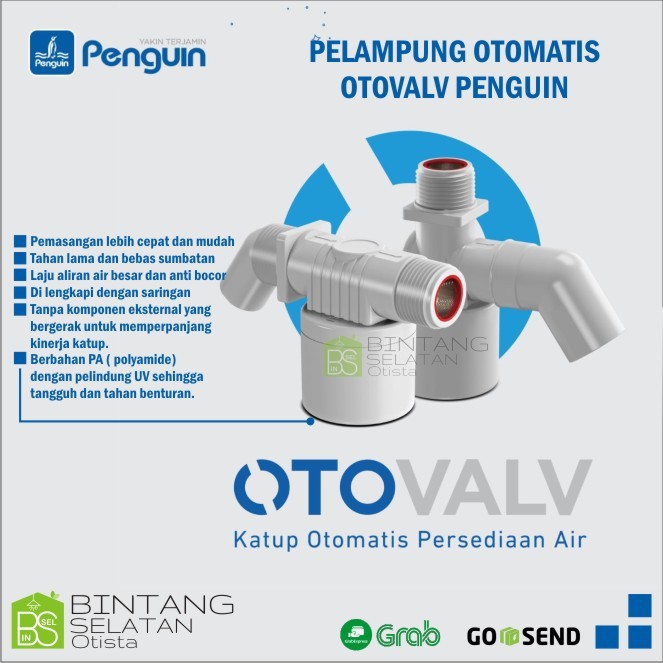 PELAMPUNG OTOMATIS OTOVALV PENGUIN (Horizontal) UKURAN ½ INCH