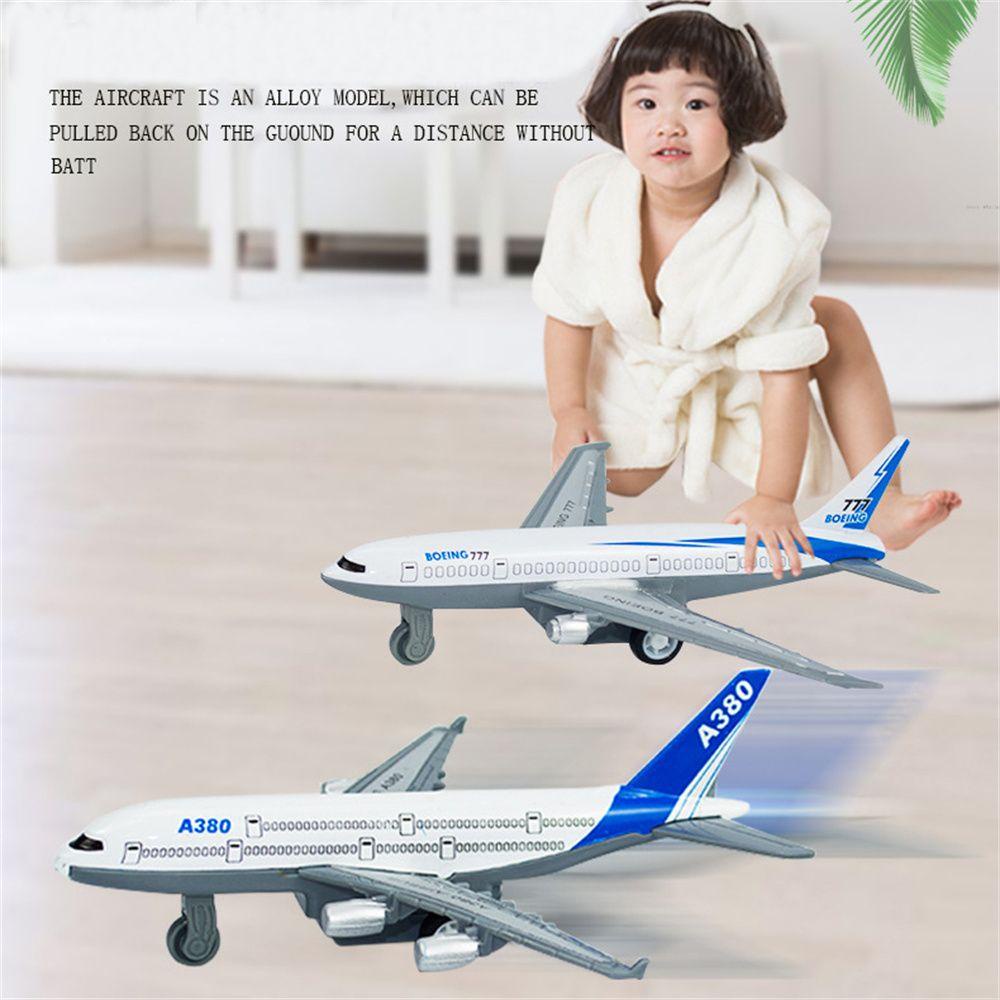 REBUY Rebuy Plane Toys 2 Pcs Hadiah Untuk Lalu Lintas Anak Laki-Laki Mini Hadiah Pesawat Mainan