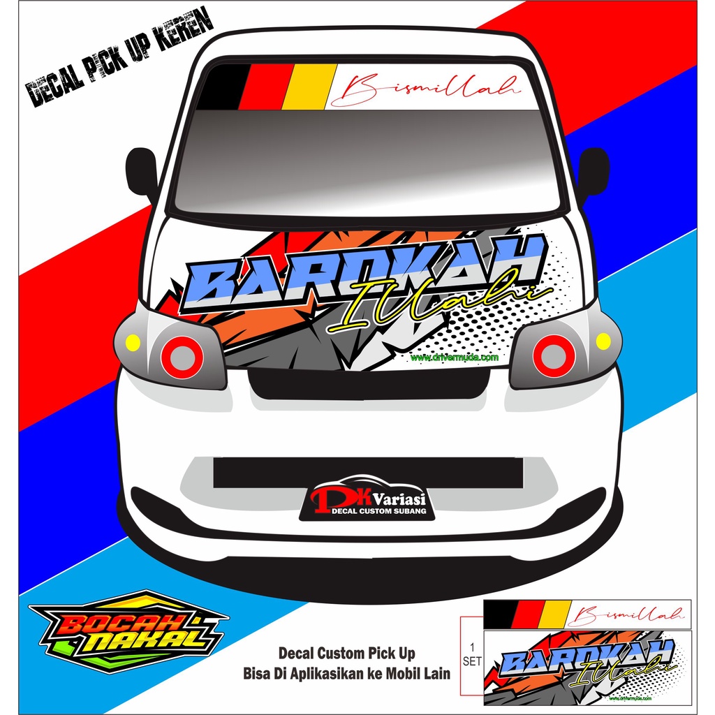 DECAL STIKER TULISAN PICK UP GRAND MAX ATAU SEJENIS KEREN#PICK UP INDONESIA#PICK UP COMMUNITY#PICK U