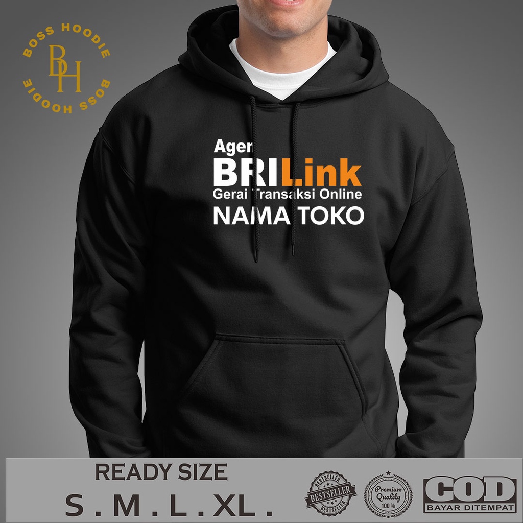 HOODIE Agen BRILINK Full Patch Request Nama Toko v5 HOODIE Perusahaan | HOODIE PRIA | JAKET PRIA | H