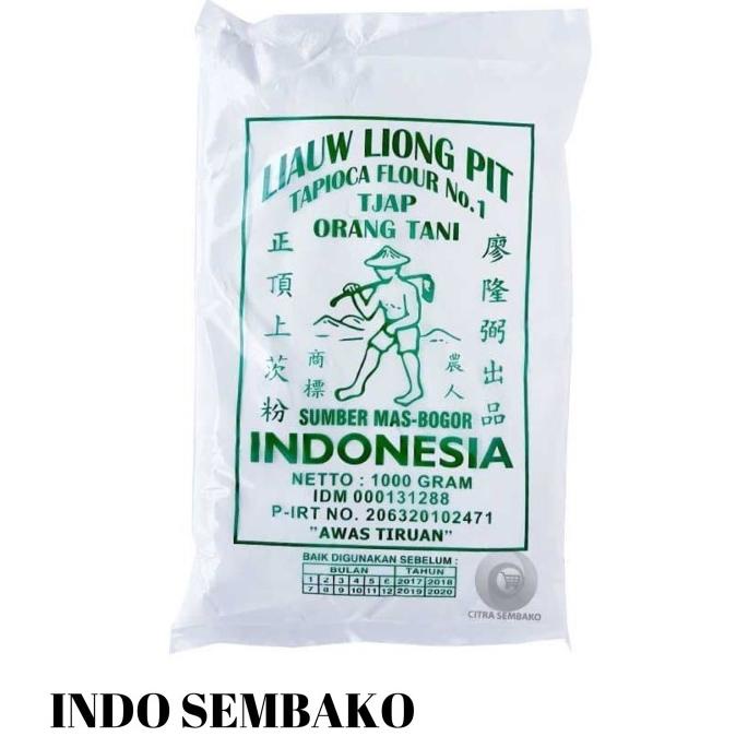 Sagu Tani Liauw liong pit 1 kg / Sagu Tani Tepung Tapioka Liong pit