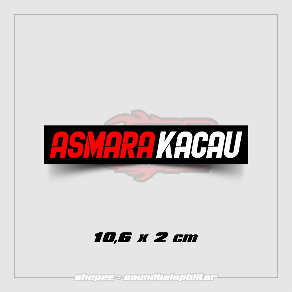 Stiker Viral Asmara Kacau Vynil Anti Air Bijian